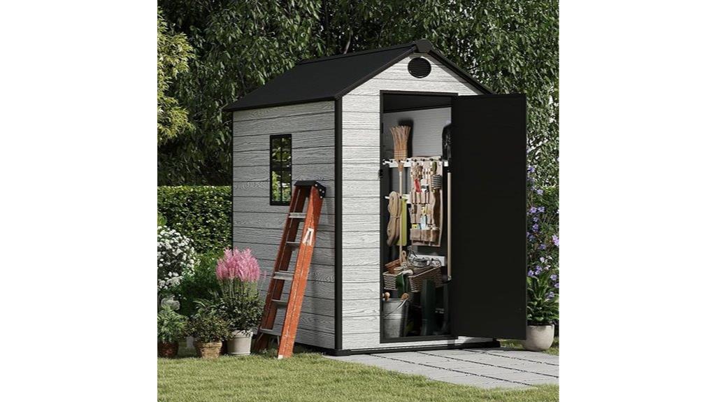 resin garden storage shed