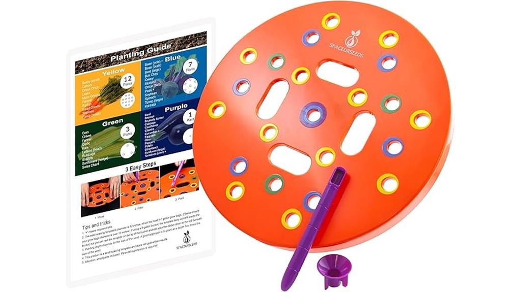 seed planting round template