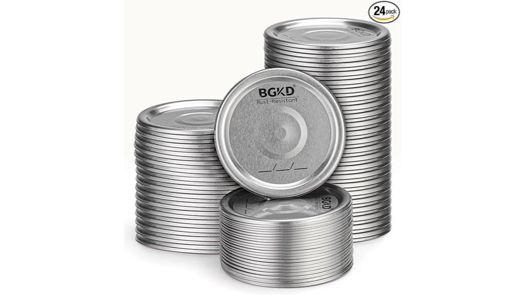 set of rust proof canning lids