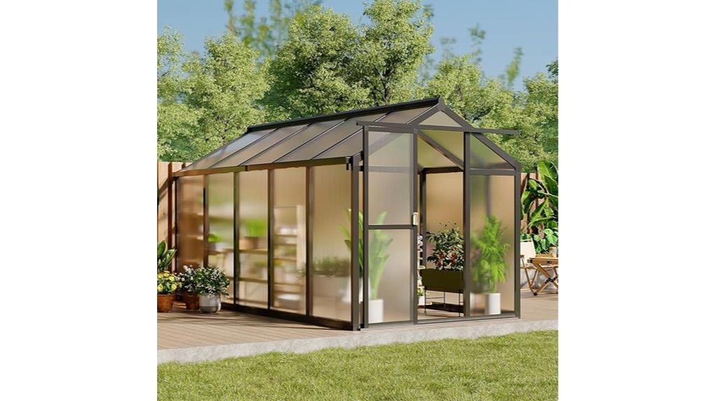 six foot by ten foot greenhouse