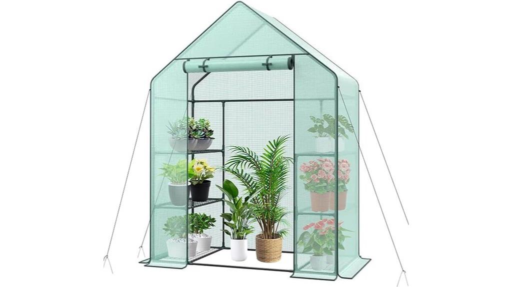 six shelf outdoor greenhouse