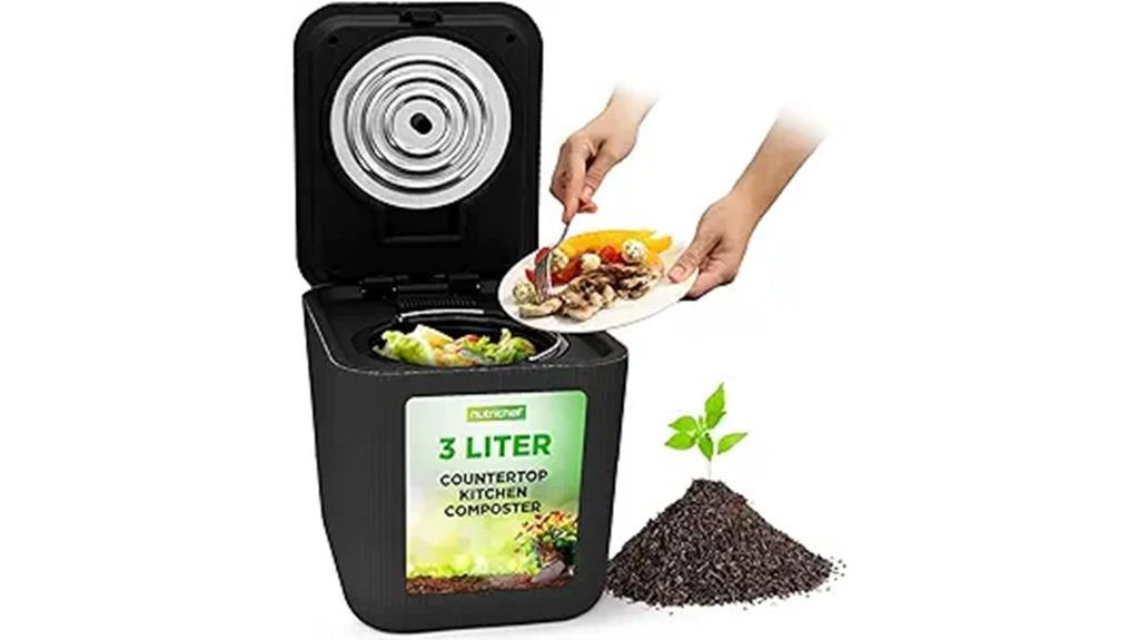 small kitchen food bin