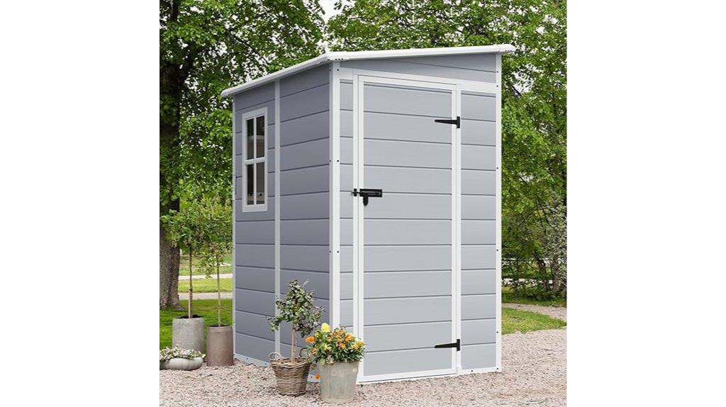 small resin garden shed