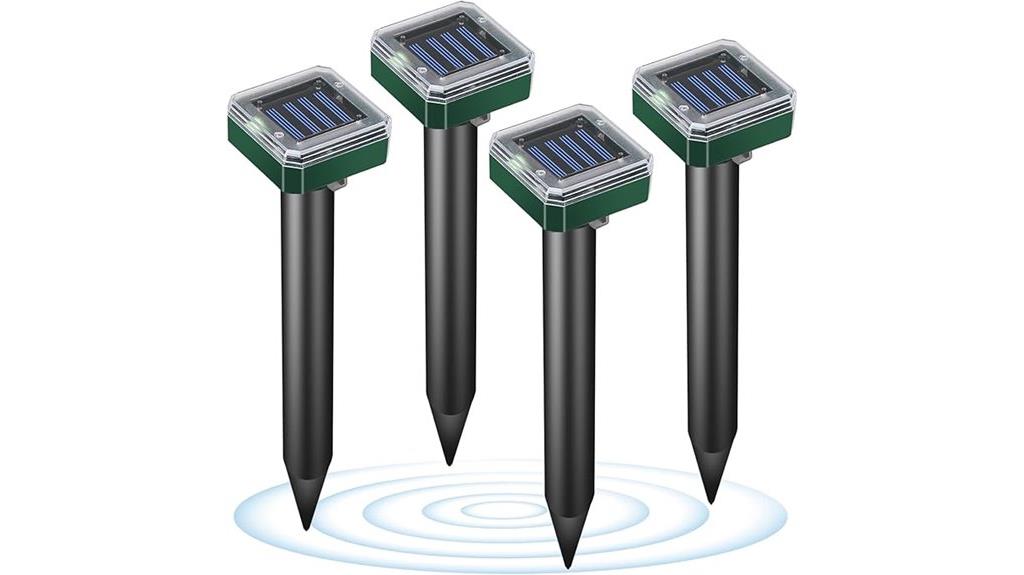 solar chipmunk mole deterrent