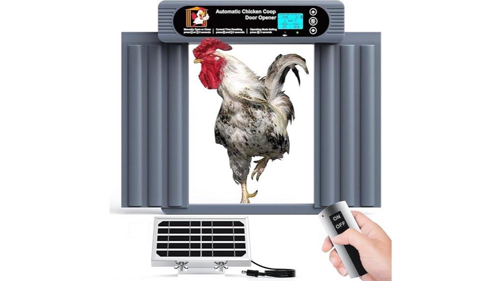 solar powered automatic coop door