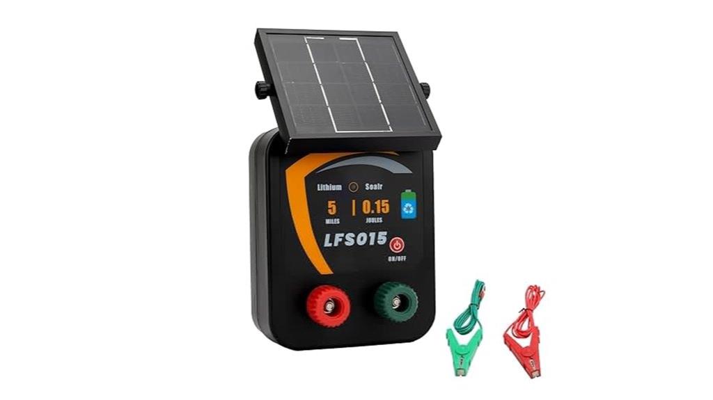 solar powered electric fence charger