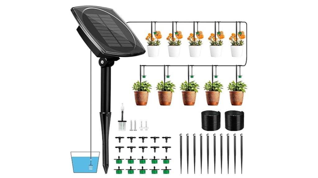 solar powered garden watering kit