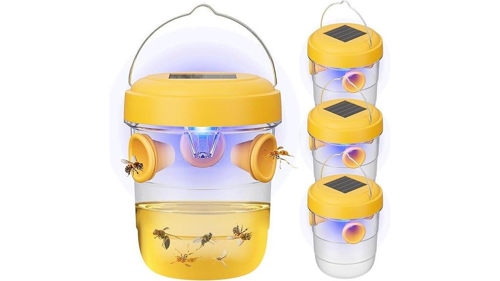 solar powered outdoor wasp trap
