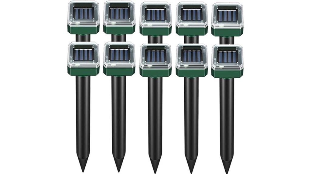 solar powered yard repeller