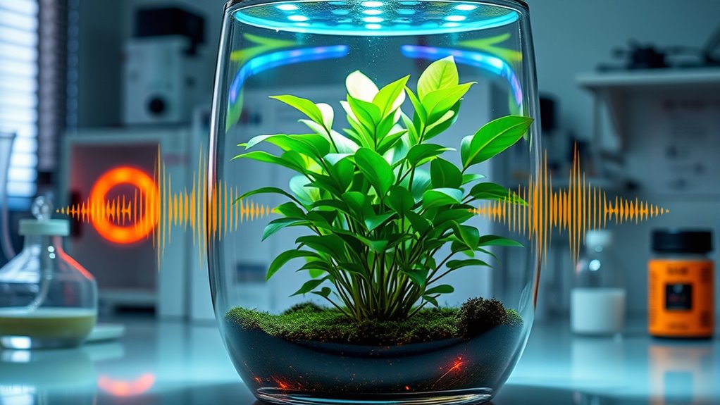 sound frequencies promote healthy plant growth