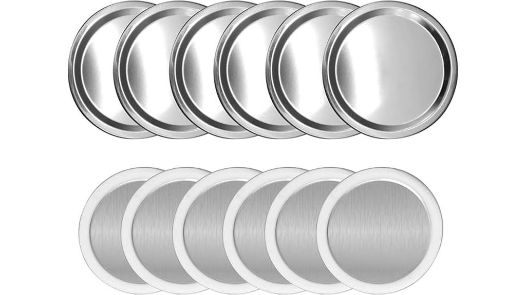 stainless mason jar lids
