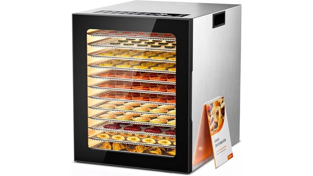 stainless steel food dehydrator
