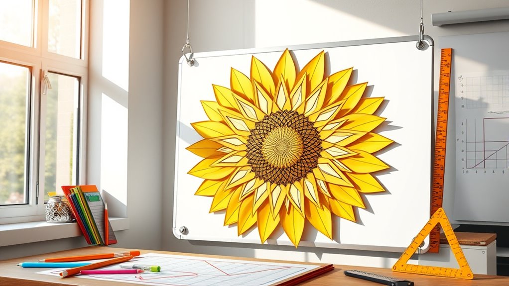 sunflower geometry in math