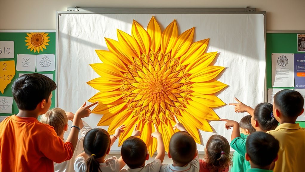 sunflower seed fibonacci pattern