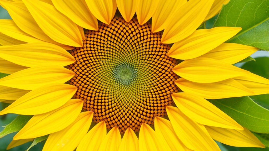 sunflower symmetry and fibonacci