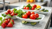 top mesh produce drying racks