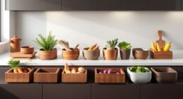 top root vegetable storage bins