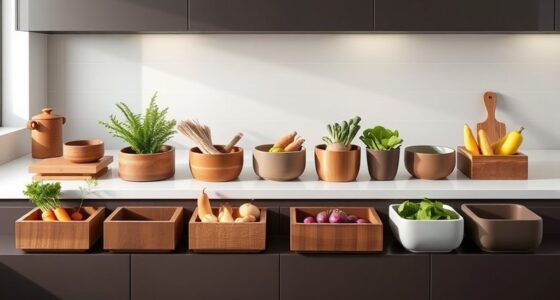 top root vegetable storage bins