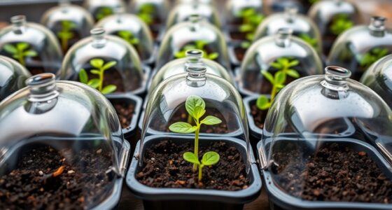 top seedling trays domes