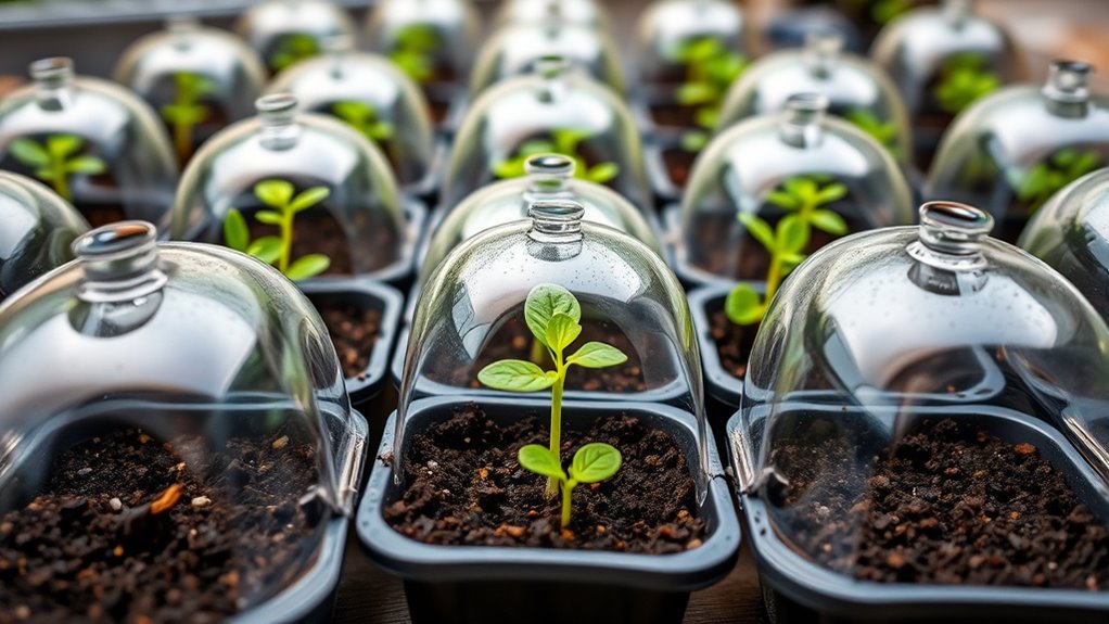 top seedling trays domes