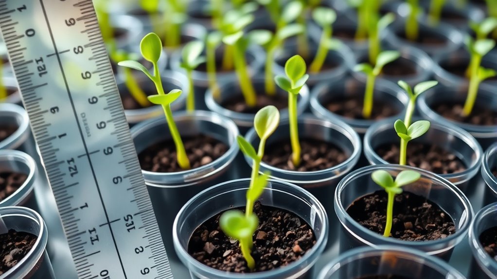 track seedling growth regularly