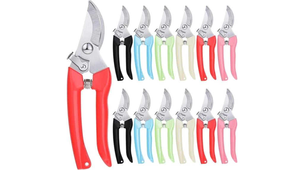 twelve piece gardening shears set