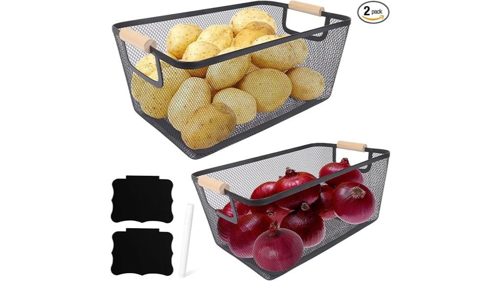 two pack vegetable storage bins