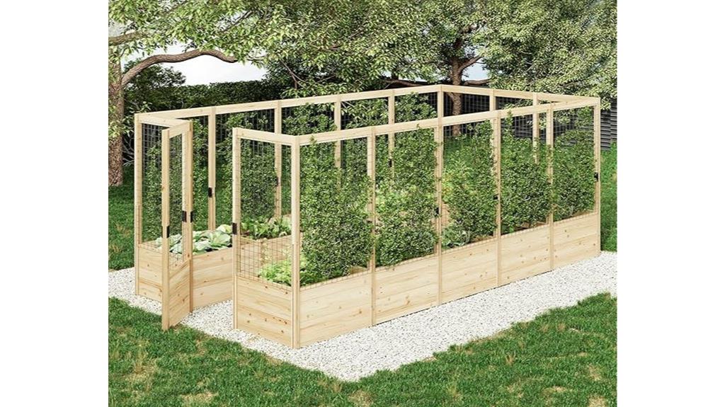 u shaped deer resistant garden bed