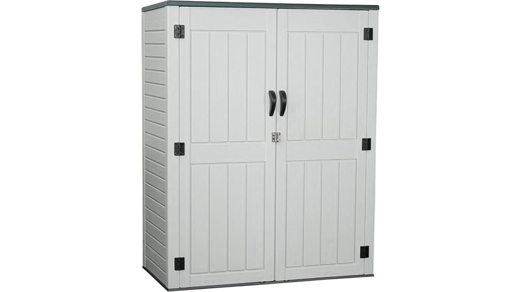 vertical resin storage shed