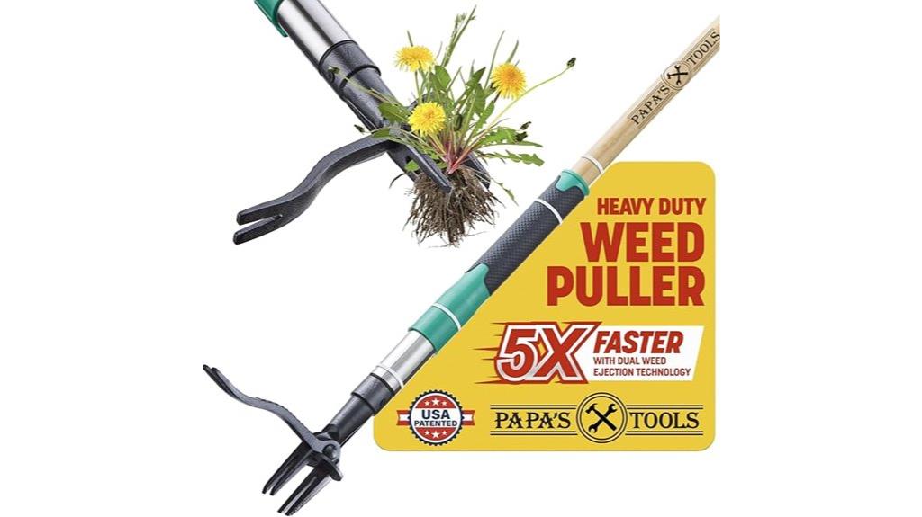 weed puller with bamboo