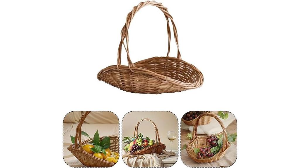 woven rattan wicker basket