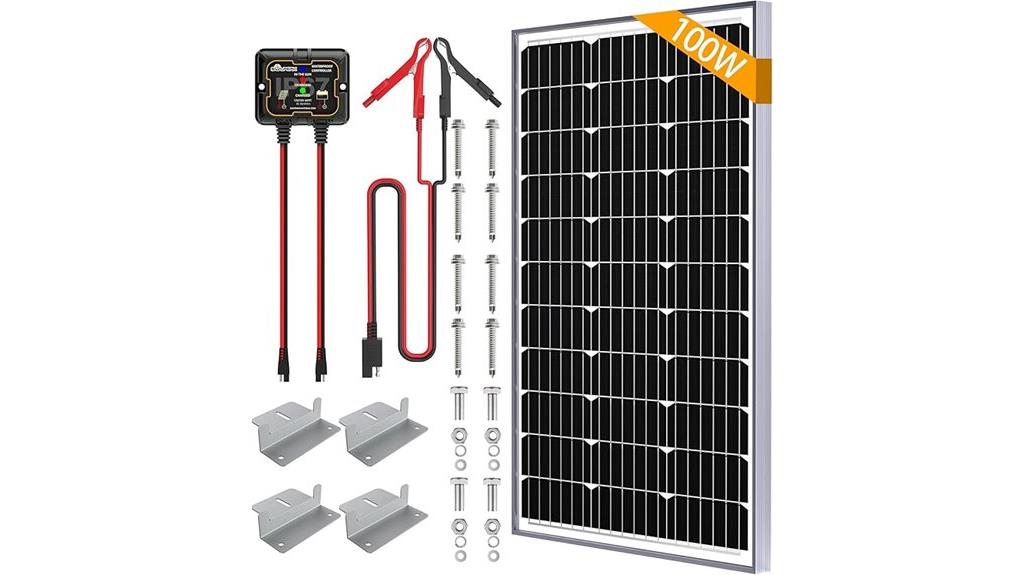 100w solar charging kit