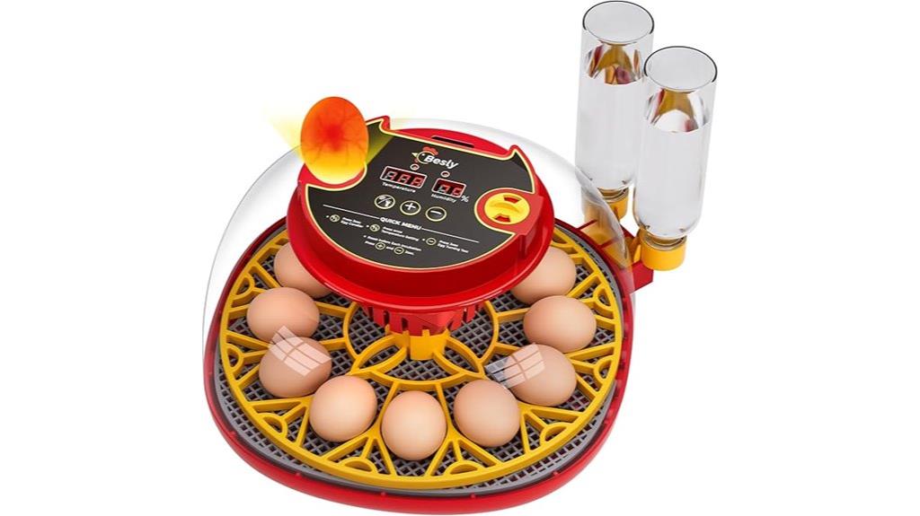 12 egg capacity incubator