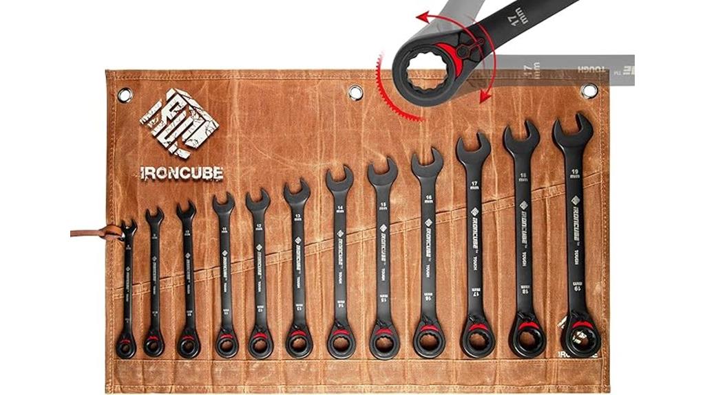 12 piece metric reversible wrench
