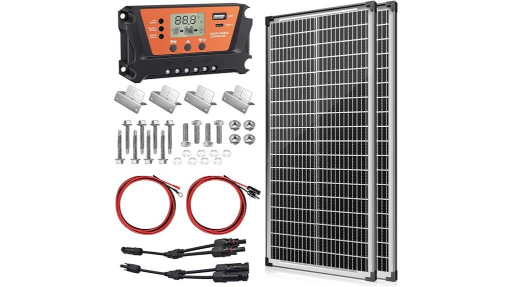 200w bifacial solar kit