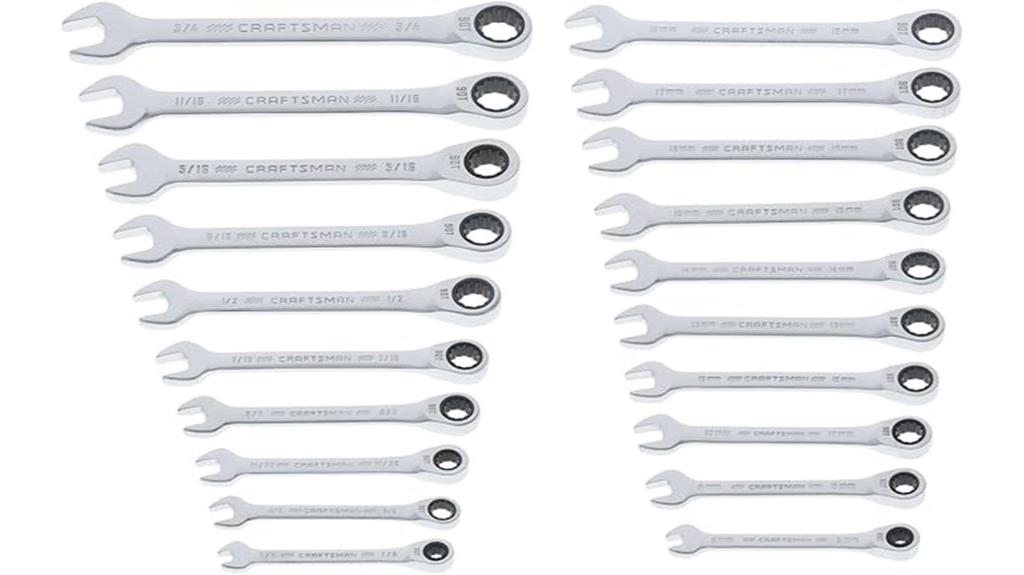 20 piece ratchet wrench set