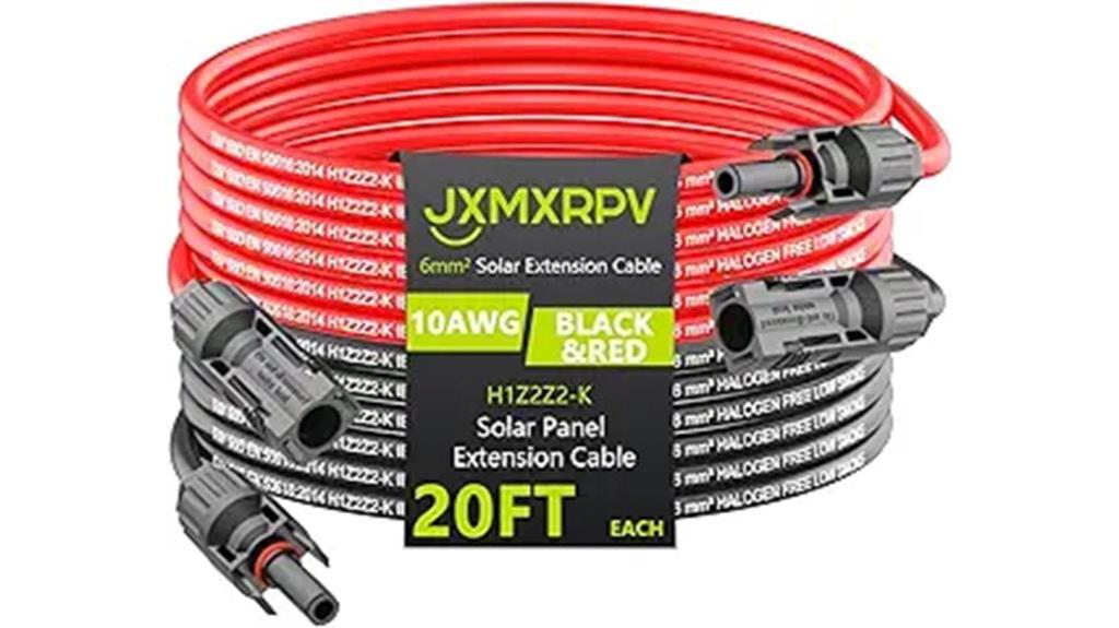 20ft solar extension cable