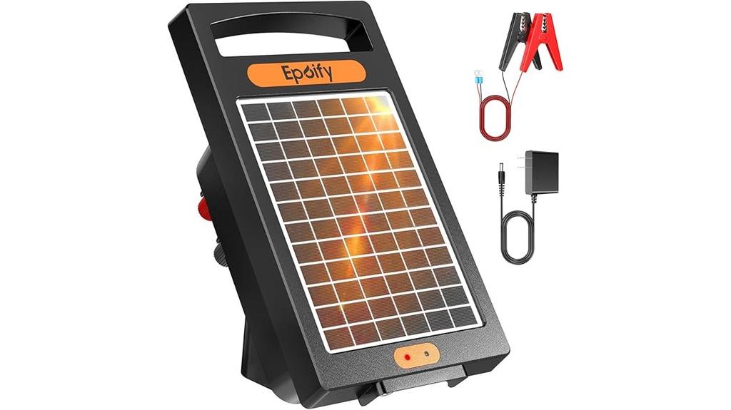24 hour solar fence charger