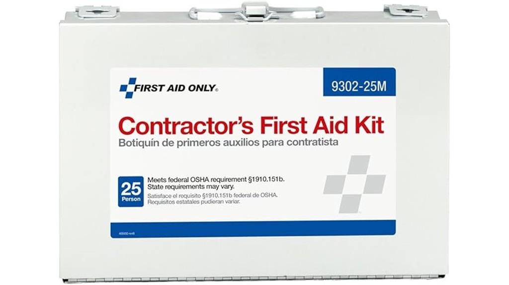 25 person contractors first aid kit