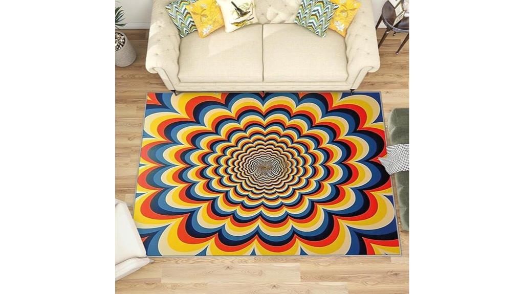 70s optical rug design