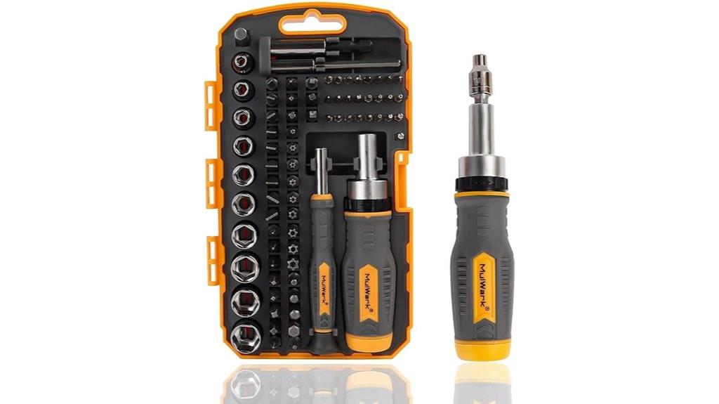 77 piece screwdriver socket set