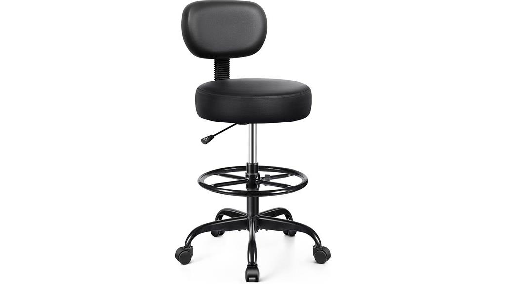 adjustable drafting chair wheels