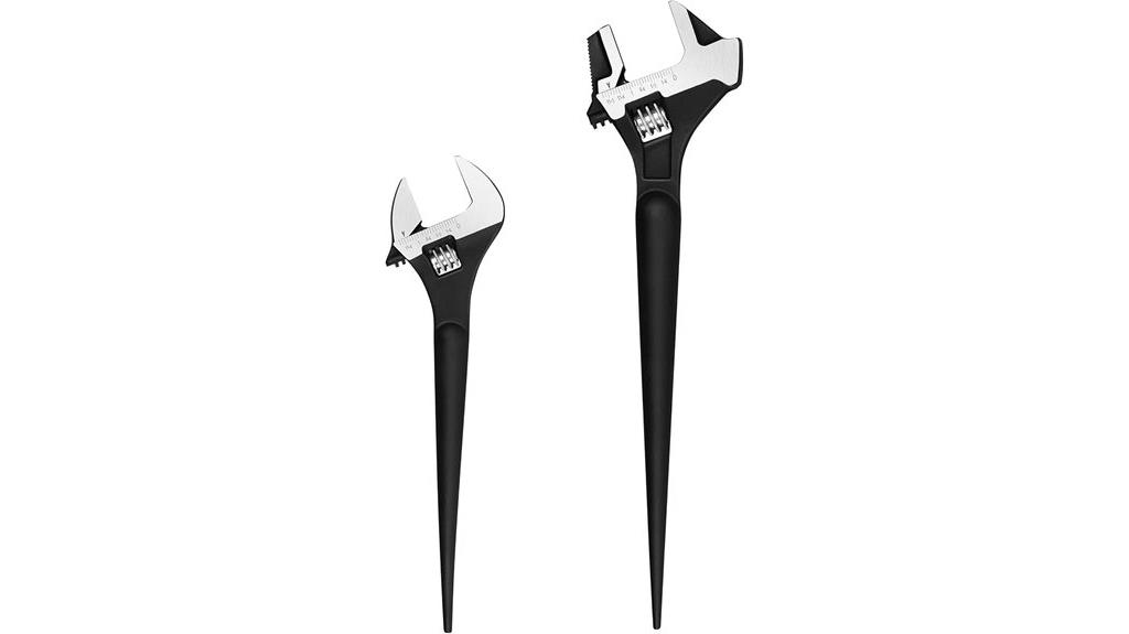 adjustable spud wrench set