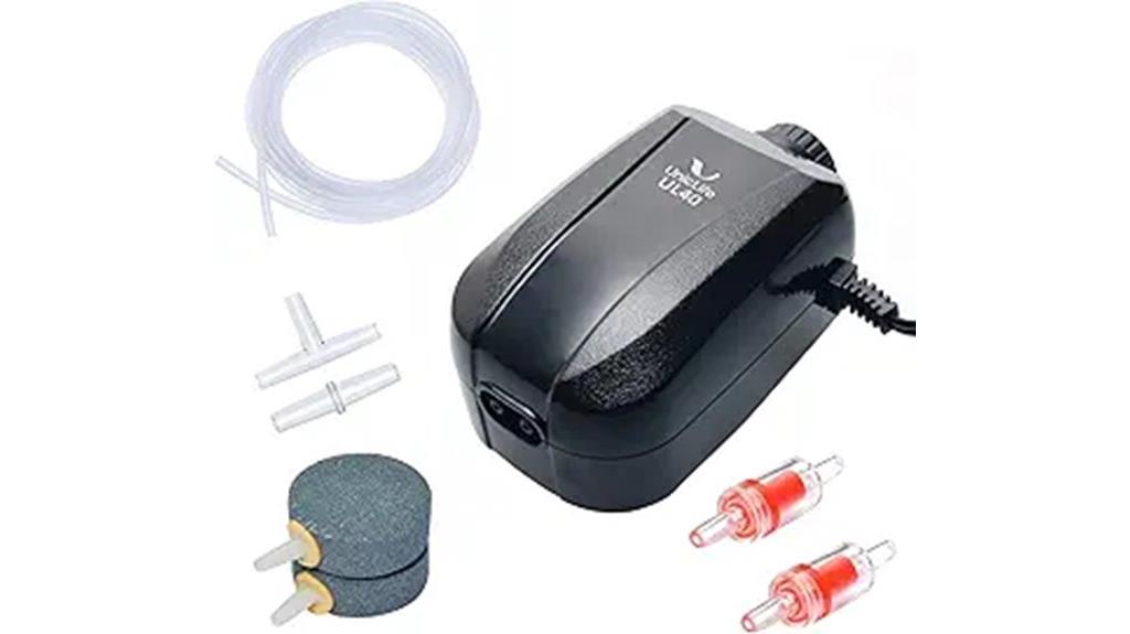aquarium air pump set