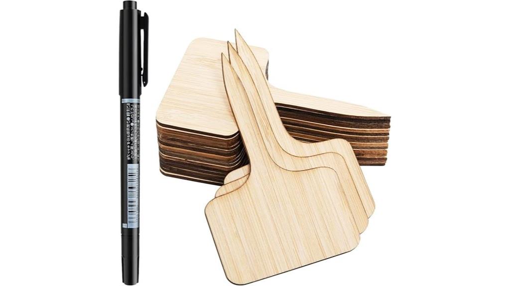 bamboo plant labels pack