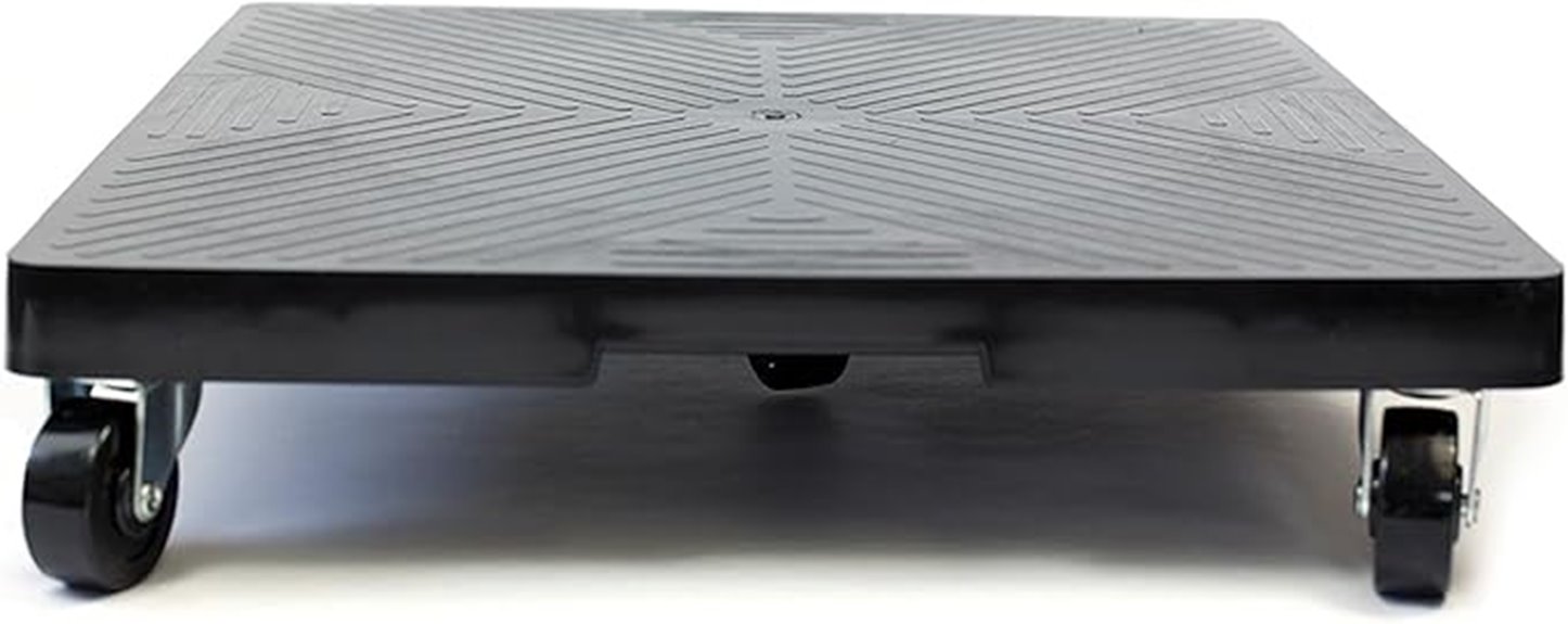black 16 inch plant dolly