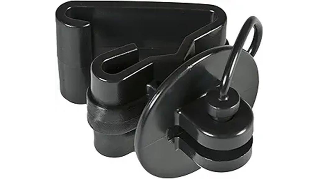 black pin lock t post insulators