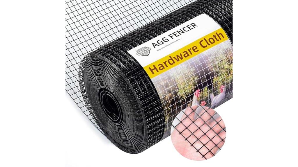 black pvc coated mesh