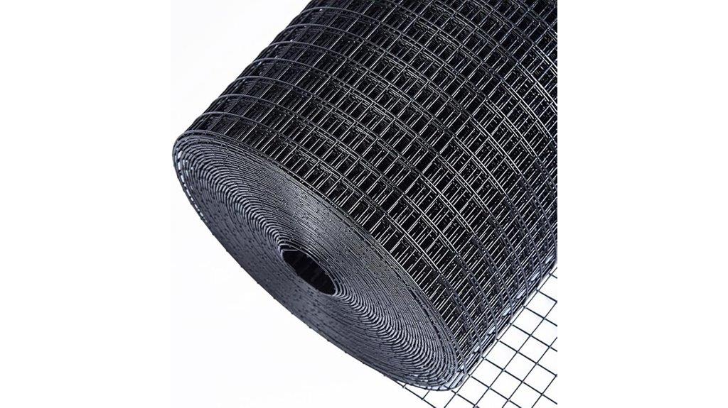 black vinyl coated hardware cloth