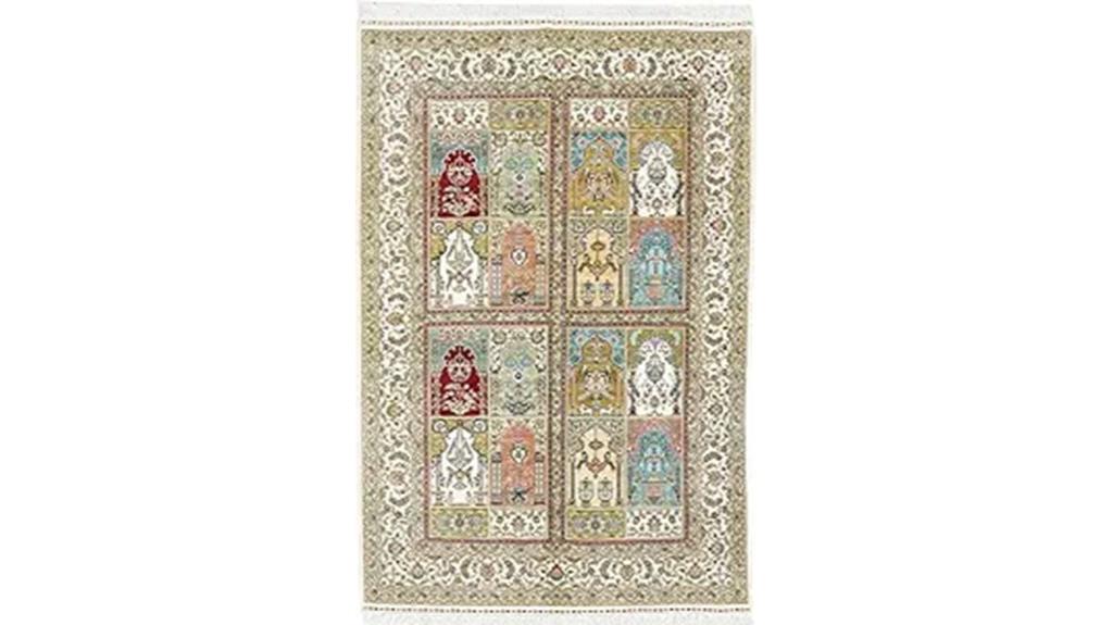 blue handwoven oriental rug
